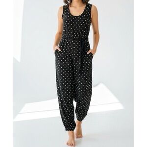 ACE & JIG Cloud Jumpsuit, Black Dot, Small